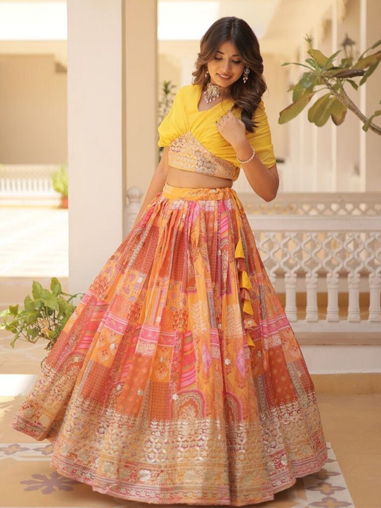 Embellished Sequinned Ready to Wear Lehenga