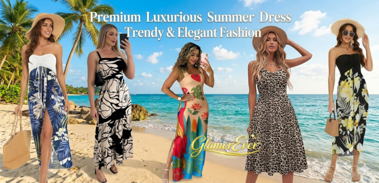 Premium luxurious summer dress for women elegant fashion