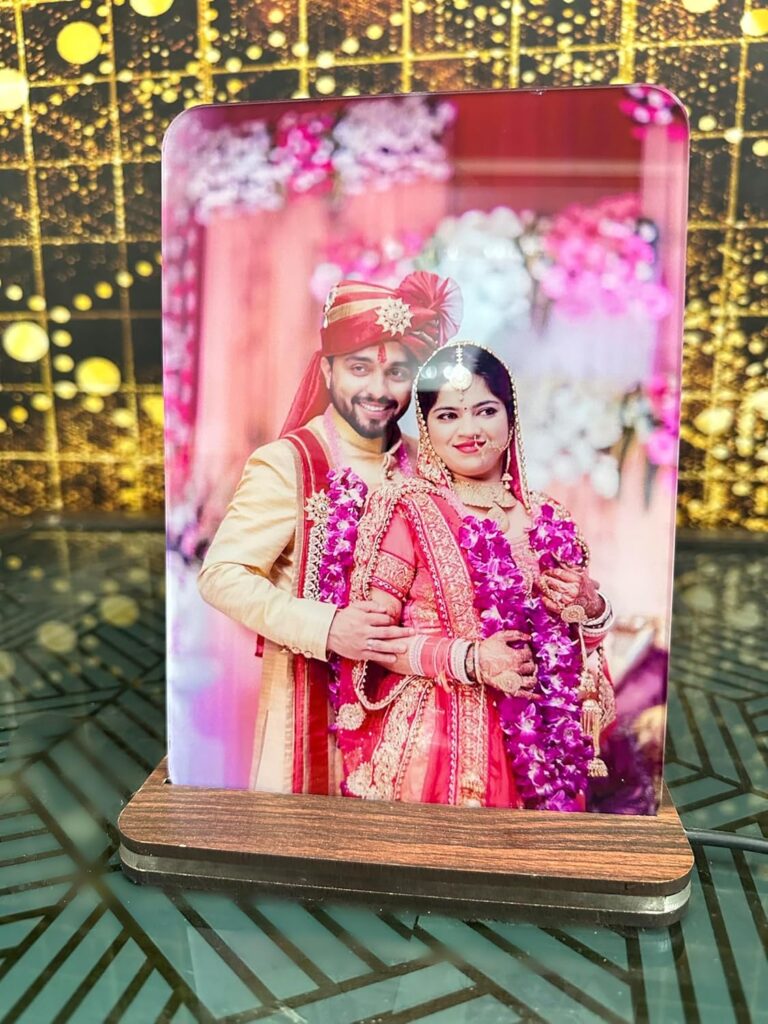 LED Photo Frame Night Lamp, Customizable Picture Display