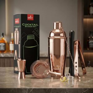 6 Pieces Stainless Steel Bartender Kit