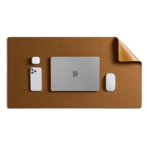 DailyObjects Reversible Desk Matte Sand Premium Vegan Leather Desk Mat