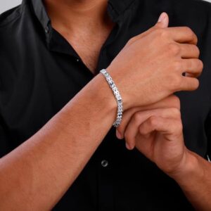 GIVA 925 Silver Fearless Bracelet For Him