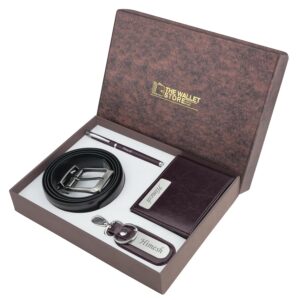 Personalised Leather Gift Set for Men