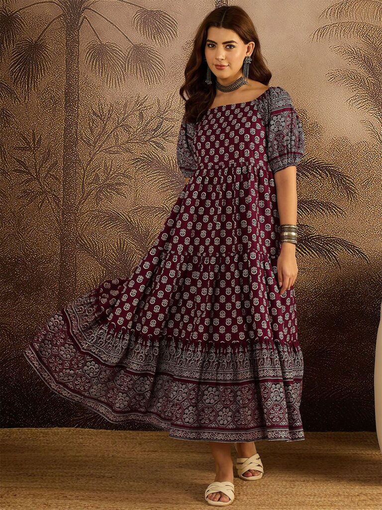 Pure Cotton Empire Ethnic Dress