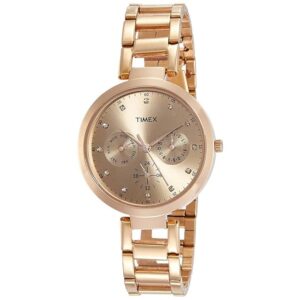 TIMEX Analog Watch for Women with Round Dial & Water Resistant Women's Wrist Watches