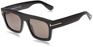 Tom Ford UV Protected Black Rectangular Full rim Sunglasses for Men