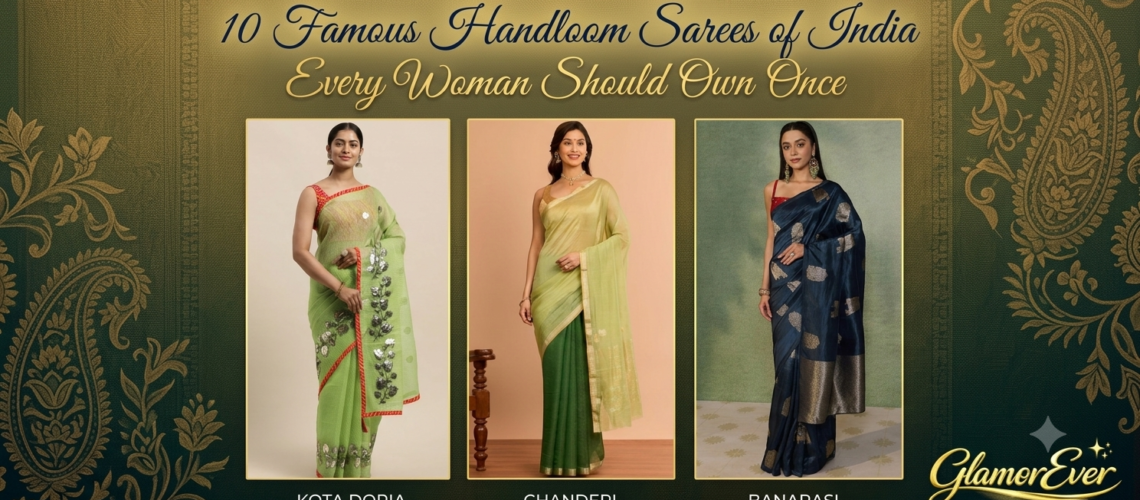 10 Famous Handloom Sarees of India Every Woman Should Own Once