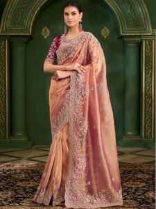 House of Pataudi Embellished Festive Wear With Matching Blouse
