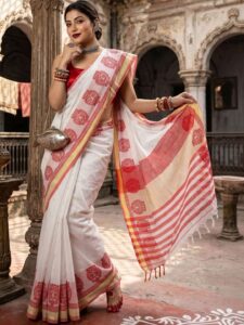 Monamaar Pure Cotton Khadi Saree