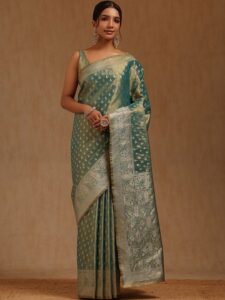 Soch Ethnic Motifs Woven Design Zari Saree