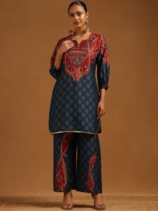 Soch Women Ethnic Motifs Printed Regular Kurta with Palazzos