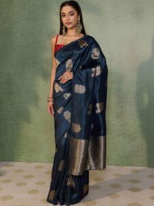 Taneira Floral Zari Banarasi Saree