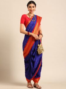 Varkala Silk Sarees Ethnic Motifs Zari Nauvari Paithani Saree