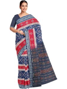 COTTONSILK & KHANDUAPATA Women Ethnic Motifs Printed Pure Cotton Sambalpuri Saree