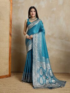 all about you Woven Design Zardozi Satin Mysore Silk Saree