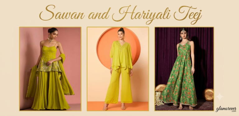 Hariyali Teej : 25 Best Green Ethnic & Indo-Western Outfit Ideas