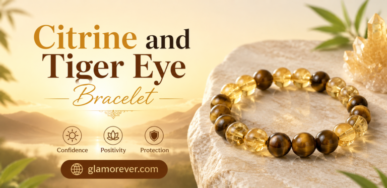 Citrine and Tiger Eye Bracelet