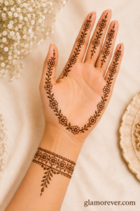 Daisy Chain Border Mehndi Design