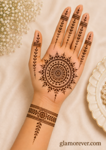Dot Mandala Circle mehndi Design