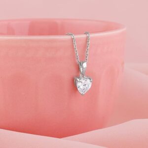 GIVA 925 Anushka Sharma Silver Solitaire Heart Pendant with Link Chain |Gifts for Girlfriend, Gifts for Women & Girls