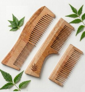 INSIME Neem Wooden Comb Set