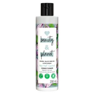 Love Beauty & Planet Onion, Black Seed & Patchouli Hairfall Control Natural Conditioner|No Sulfates,No Paraben
