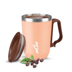 MILTON Cool Touch Coastal Coffee Mug 350 Double Walled 300 ml Inner Stainless Steel Tea Mug