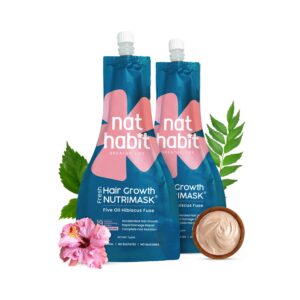 Nat Habit Five Oil Hibiscus NutriMask-Hair Mask For Hair Growth, Conditioning, Smoothening