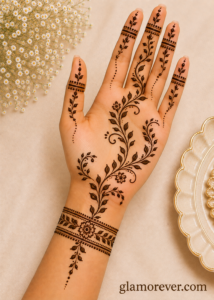 Open Space Vine Design Mehndi