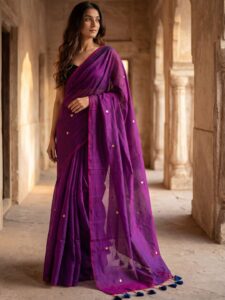 Anouk Zari Pure Cotton Khadi Saree