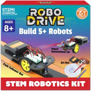 Butterfly EduFields 5-in-1 STEM Robotics Kit for Kids Age 8-14 | Build 5 DIY Robots, No Coding | Robotic Science Toy & School Project | Birthday & Return Gift for Boys & Girls