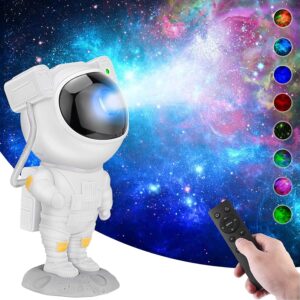 Desidiya® Astronaut Light Projector – 360° Galaxy Star Projector with Timer & Remote Control, Ideal for Bedroom Ceiling, Home Decor, and Parties