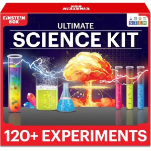 Einstein Box Ultimate Science Experiment Kit for Boys & Girls Ages 7-14 | Birthday Gifts Ideas for Kids | STEM Learning Educational Toys & STEM Toys for Boys 7-14 Years