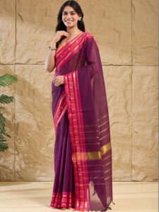 Fabindia Striped Zari Saree