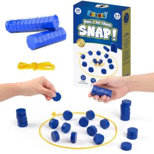 Kidology Magnetic Chess Game for Kids & Adults | Magnetic Stones Strategy Board Game with Rope Boundary