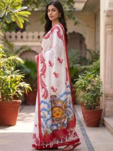 Sandhya Saree Creations Women Pure Cotton Handloom Saree